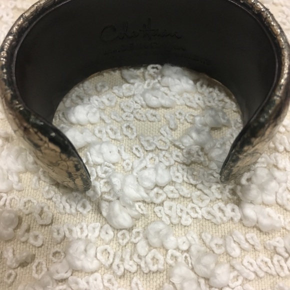 Cole Haan Leather Cuff With Swarovski Elements - Picture 3 of 4